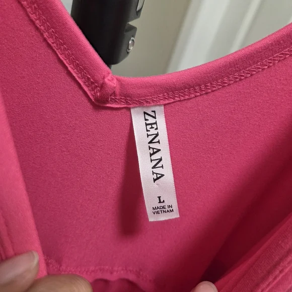 Zenana Hot Pink Tiered Maxi Dress Boho Flowy Sleeveless Spaghetti Strap Summer - Picture 6 of 9